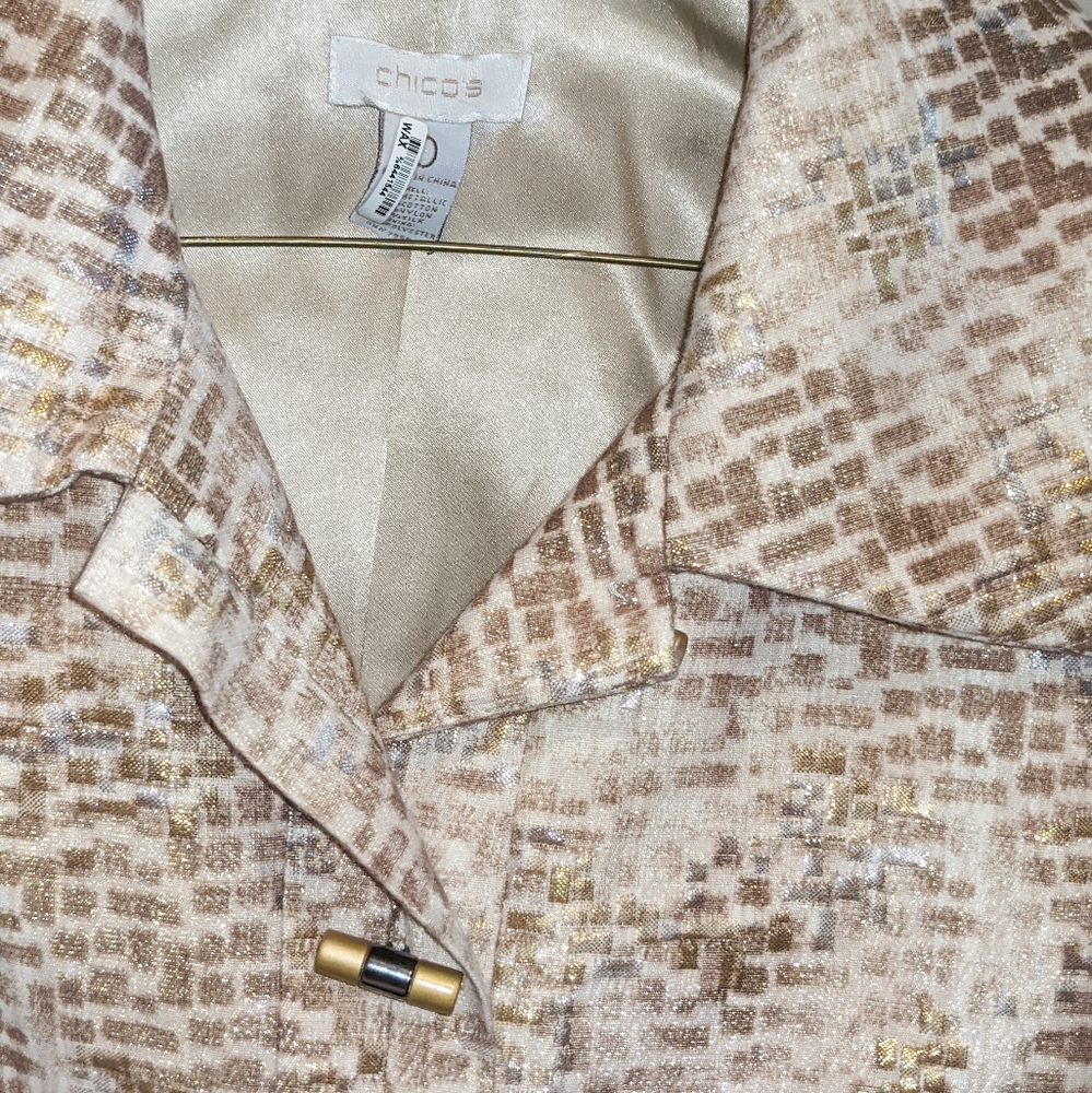 Chico's Patterned Blazer - image 2